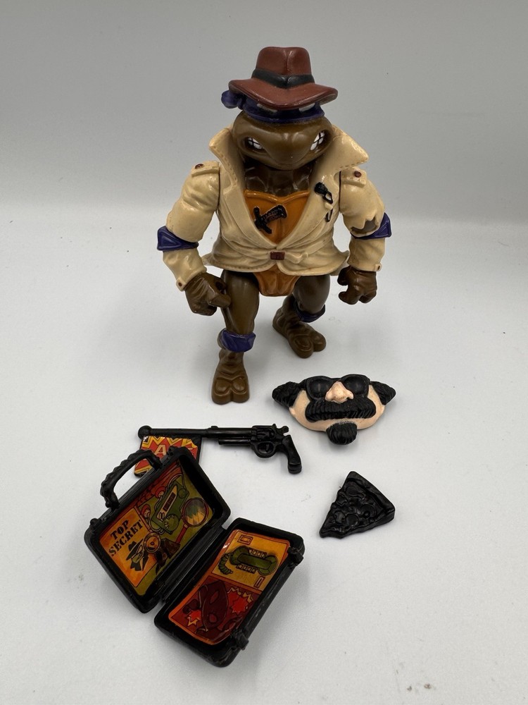 1990 TMNT Teenage Mutant Ninja Turtles UNDERCOVER DON With Accessories ￼