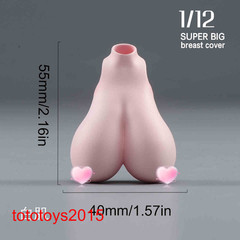 1/12 Sexy Female Big Bust Breast Cover Model For 6”Action Figure Body Doll Toy