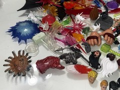 Huge Lot Of Marvel Legends & DC McFarlane Figure Heads Hands Weapons & More