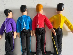 The Wiggles Greg Anthony Murray Jeff Spinmaster 15” Singing Dolls 2003 WORKS!