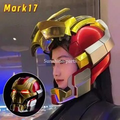 Iron Man Helmet MK17 Cosplay Mask Wearable 1:1 Voice Control Prop English Ver.