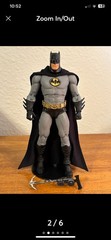 Custom Batman Cloth Wired Cape Reborn 1:10 Mcfarlane Dc Multiverse NOT fIGURE