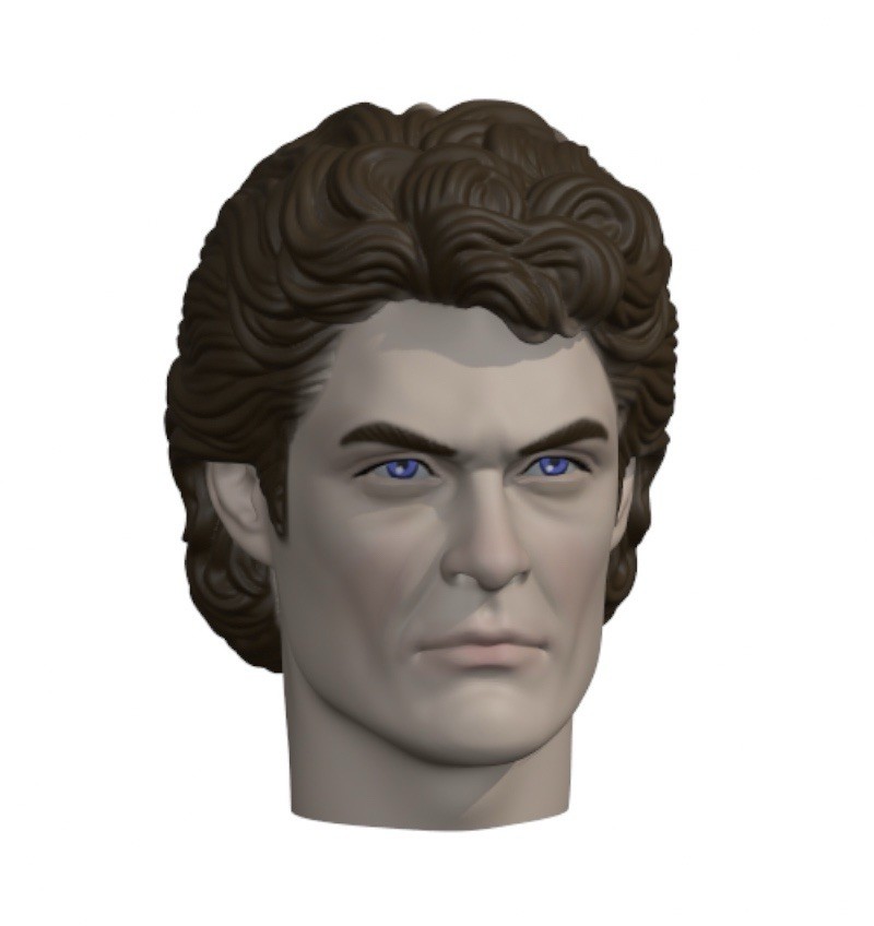 Hoff Man Action Figure Head 1:9 or 1:6 Mego