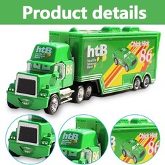 Set of 2 Disney Pixar CarsNo.86 Chick Hicks Truck &Car 1:55 Diecast cars Toys~