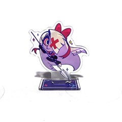 8CM Hazbin Hotel Alastor Husk Acrylic Stand Figure Desktop Display Anime Toy