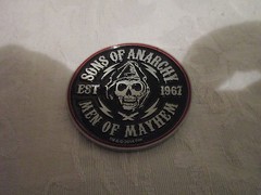 Sons of Anarchy Mezco Challenge Coin Sergeant SGT At Arms Happy Lowman Mayans MC