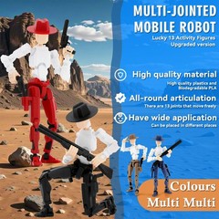 Deeplus Titan 13 Action Figure, Cowboy Already Assembled 13 Dummy 13 Action F…