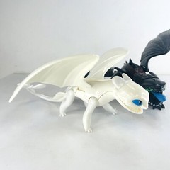 How to Train Your Dragon 9.5″ Toothless and 6.7″ Lightfury 2 Figures Set BULK