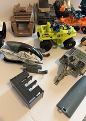 Lot of 10 Vintage 80s/90s GI Joe Vehicles & Parts Incomplete As Is