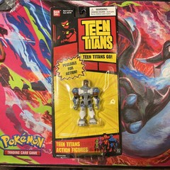 Teen Titans Cyborg 3.5in Ban Dai On Red Card first Series