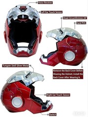 Autoking Iron Man Mk5 1:1 Helmet Wearable Voice Touch RC Mask Cosplay New Ver.