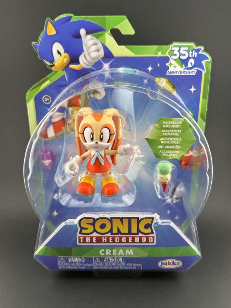 Jakks Pacific Sonic The Hedgehog Cream 35th Anniversary Cream In Hand
