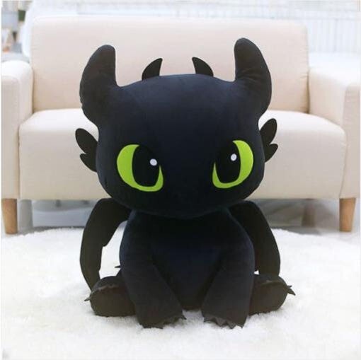 How To Train Your Dragon 3 Sitting Toothless Plush Doll 60cm Cute-100% Authentic