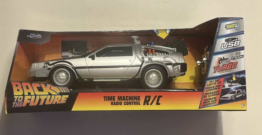 Jada Back to the Future DeLorean Time Machine Radio Contro R/C 1:16 Ready To Run
