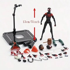 Spider-Man Action Figure Miles Morales Into The Spider Verse Toy Gift With Box*