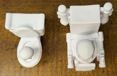Skibidi Toilet Bonkers Toy Co LLC 2025 White Figures Set