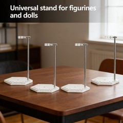 4 Pack Clear Action Figure Stand Action Display Holder Metal Support Arm