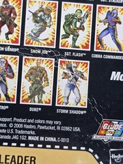 G.I. Joe 2008 Anniversary Cobra Commander Figure New Card Wear
