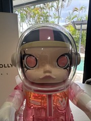 Authentic Popmart Mega Collection 400% Space Molly Soft Drink Series – Pink Lady