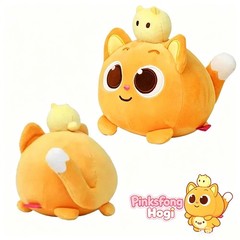 25cm Anime Pinkfong Hogi Plush Toy Soft Stuffed Ninimo Korean Doll Fan Kids Gift