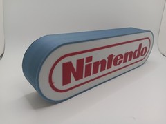 Retro Nintendo logo lightbox light box sign display