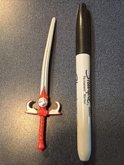 Vtg Thundercats Lion-O SWORD OF OMENS original 1985 RED & SILVER Accessory