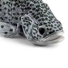 3D Printed Articulated Crappie (Silver with Green Markings)
