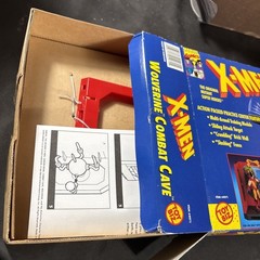(2) X-MEN DANGER ROOM PLAYSETS WOLVERINE CYCLOPS TOY BIZ VINTAGE NEW SEALED OPEN