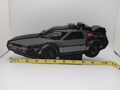 Retro Back to the Future Delorean time machine Light Box sign 10″ lightbox sign