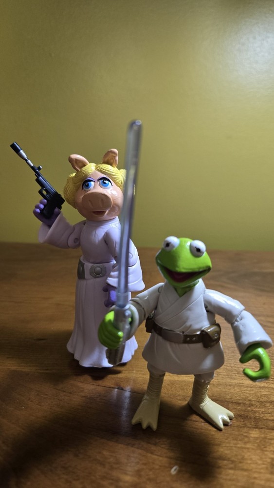 Star Wars the Muppets Kermit the Frog/Miss Piggy Luke Skywalker/Princess Leia