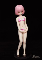 LDDOLL 22S 1/6 Girl Silicone Body Figure Model Pink Skin 22cm Details No Head