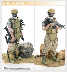 1/6 12inch Special Force Injured Soldier Army Action Figure Model for Collection