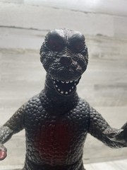 Vintage 80’s Godzilla 14 inch Red Black Green Large Posable Dor Mei Poseable