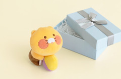 Kakao Friends Choonsik Soft Plush Doll Keyring Keychain Pajama Potato Bag Charm