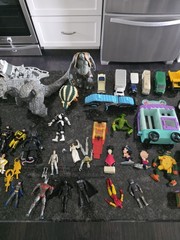67 Items, Assortment Of Toys, Batman, Disney, Mattel