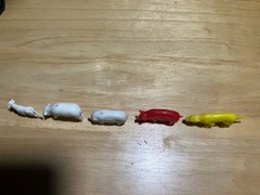 Unbranded Plastic Animals Lot Of 5 Vintage Varies Sizes