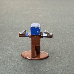 Minecraft Jada Toys Nano Metalfigs Die-Cast Figure Brown Blue No. 32331 1.25 In