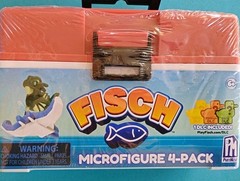 Microfigure 4-pack Micro Tacklebox Approx 6″ New Sealed Red Fisch