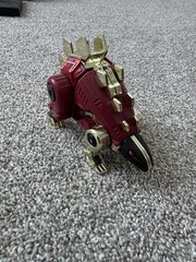 Vintage G1 Transformers Dinobot Snarl 1985 Hasbro Takara Stegosaurus Red Gold