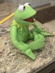Applause Plush Kermit the Frog Poseable Jim Henson Muppets 19” Wire Arms & Legs