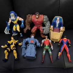 X-Men Action Figures ToyBiz Lot of 7 Vintage – Wolverine, Cyclops, Apocalypse