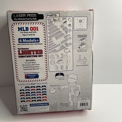 Laser Pegs Lighted Construction Set 6 In 1 Models 30 MLB Team Decals NEW