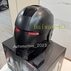 US STOCK Iron Man 1:1 Matte Black MK5 Helmet Deformable Voice Control Wearable
