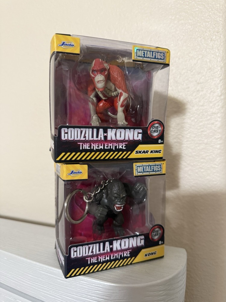 Jada MetalFigs Godzilla x Kong The New Empire Kong & Skar King 2.5” New