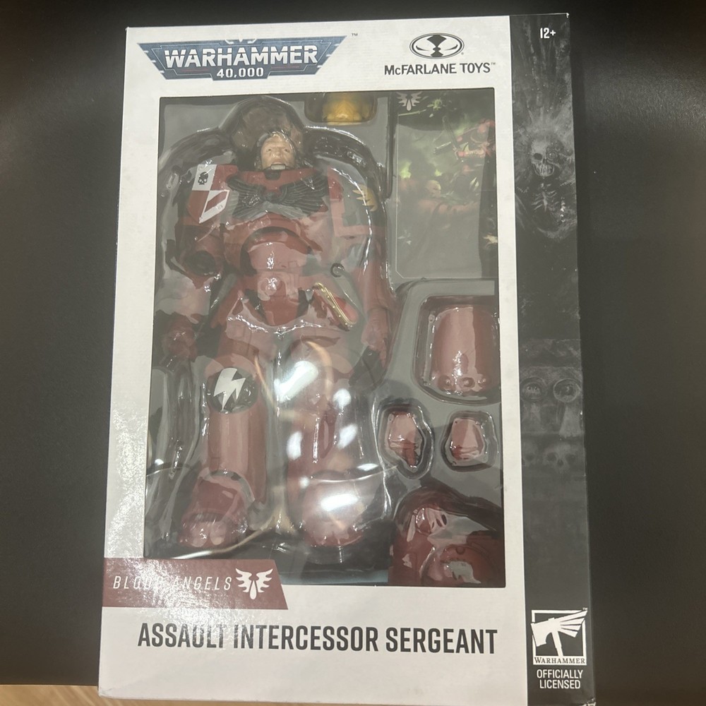 McFarlane Warhammer 40,000 Assault Intercessor Sergeant Blood Angel 7in Figure