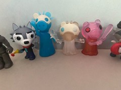 Roblox Piggy Action Figures With , Clowny, Zombie Piggy, Rash7, 3 Frost Figures