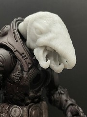 Cosmic Legions Mythic Legions Grub Larva Graboid Sandworm Thing Head Unpainted