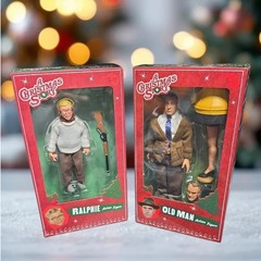 NECA A CHRISTMAS STORY RALPHIE + OLD MAN 8” CLOTH ACTION FIGURES FIGURE SET OF 2