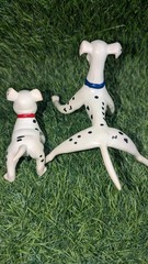 Vintage 101 Dalmatians Toys LOT Bend-Ems Bendy Bendable Figures Rolly & Perdita