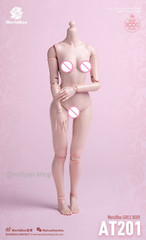 US Worldbox 1/6 AT201/AT202 Pale Suntan Flexible 12”Female Figure Body doll toy